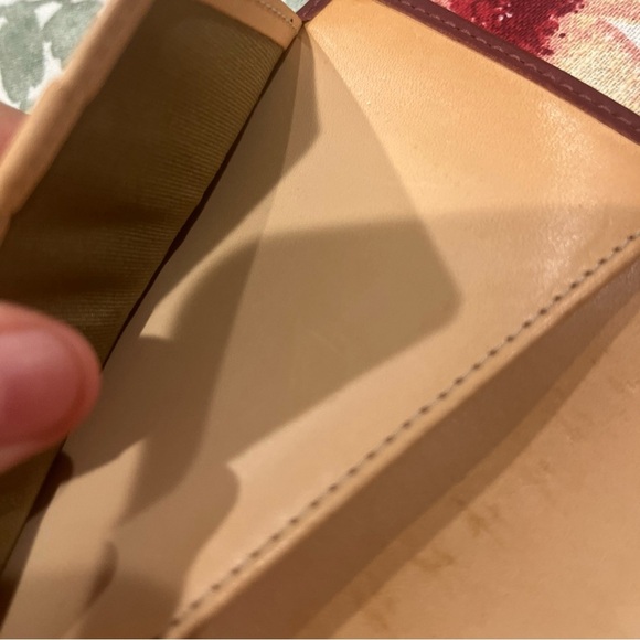 Sold Coach Signature Canvas Wallet with Red Trim - Picture 6 of 9